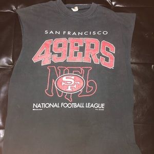 VTG San Francisco 49ers Black Sleeveless Shirt